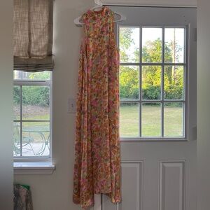 Karlie Silk lined midi dress